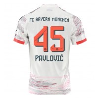 Bayern Munich Aleksandar Pavlovic #45 Vonkajší futbalový dres 2025-26 Krátky Rukáv